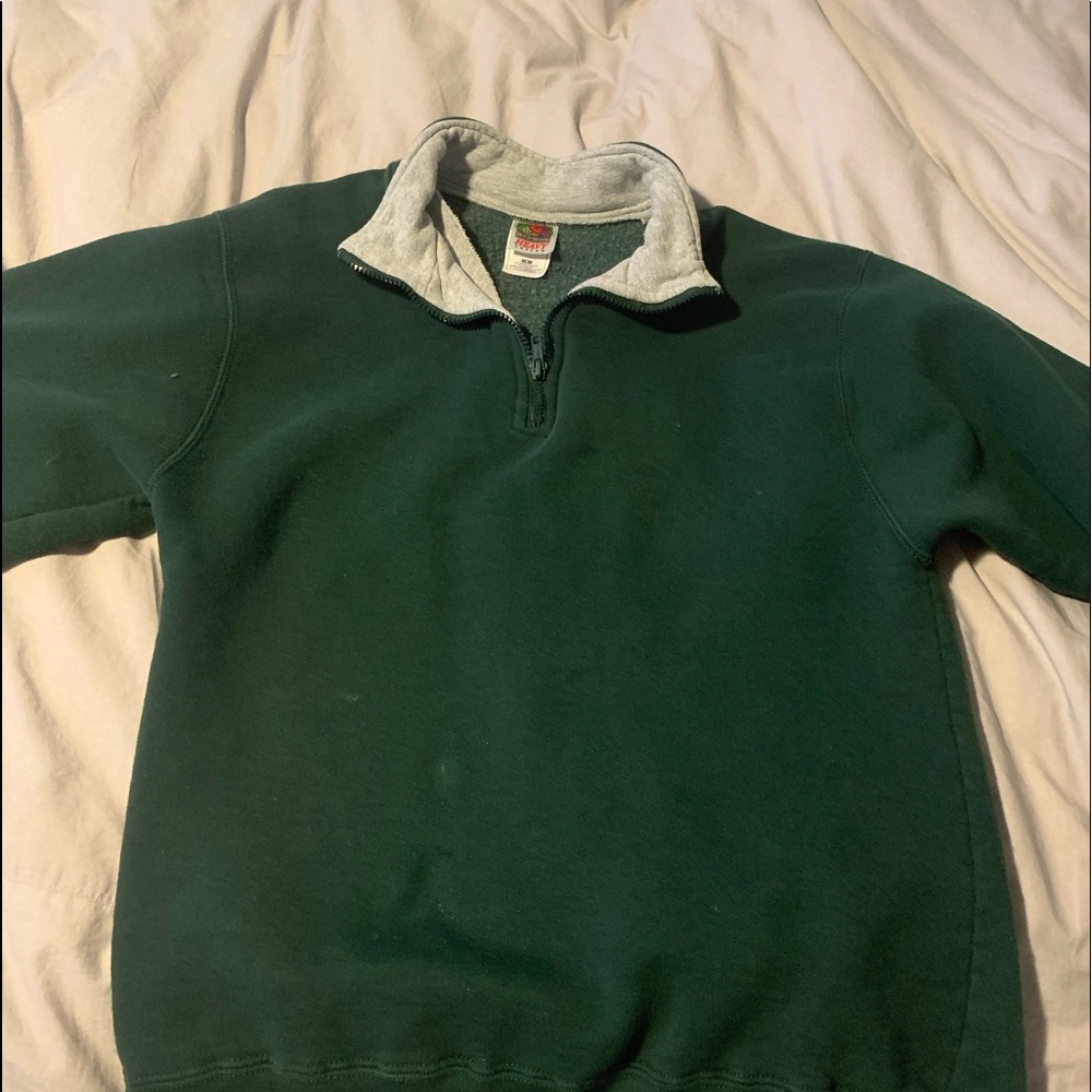 Green half zip up